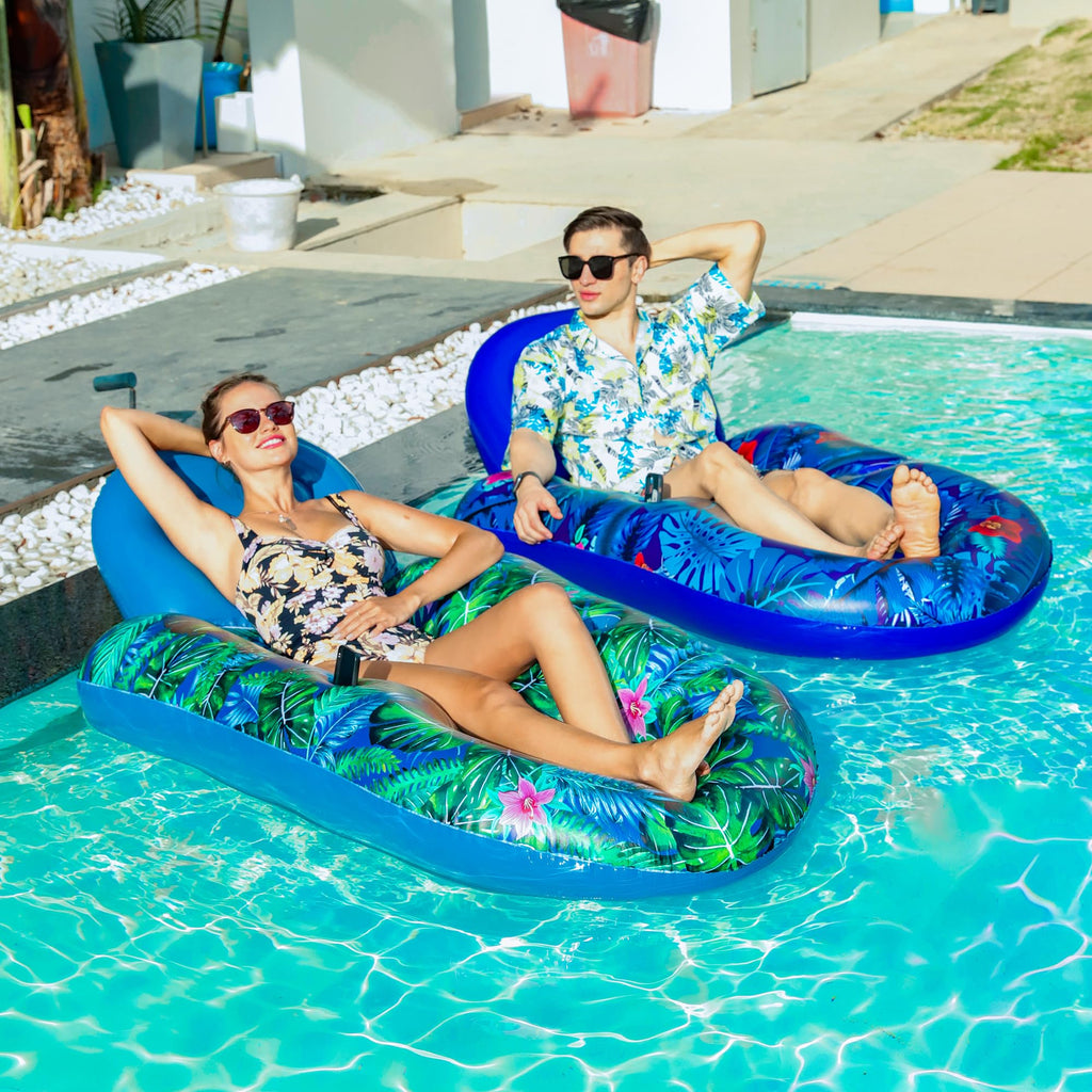 Inflatable Pool Float Chair with Cup Phone Holder S16824