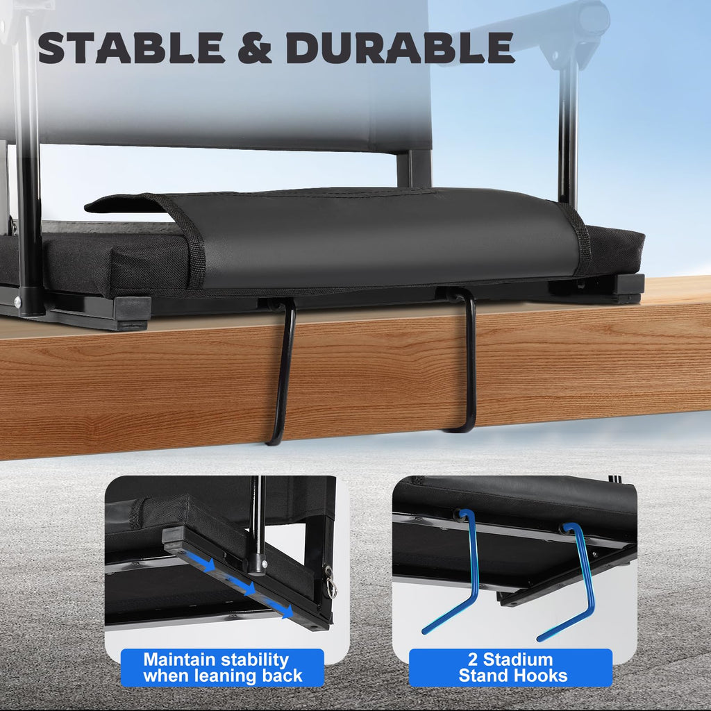2 PCS Stadium Seats with Back Support M495