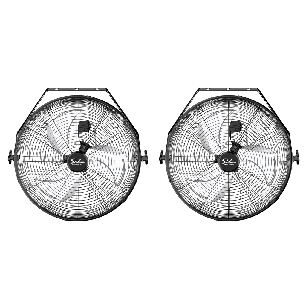 20 Inch 3 Speed Black Wall-Mount Fan U311393
