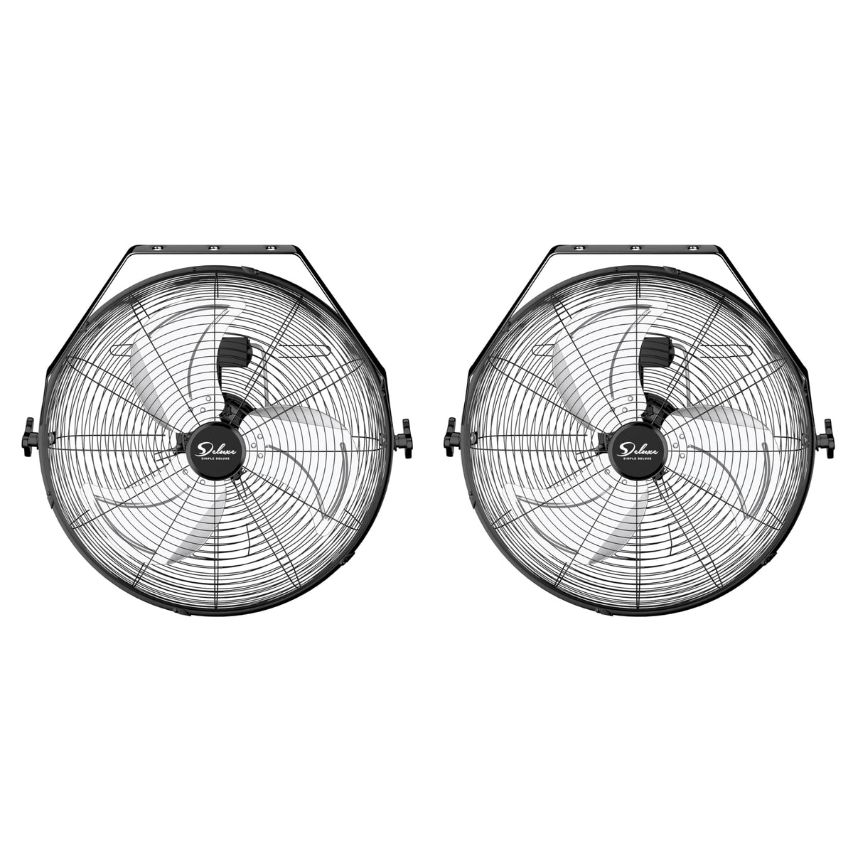 20 Inch 3 Speed Black Wall-Mount Fan U311393