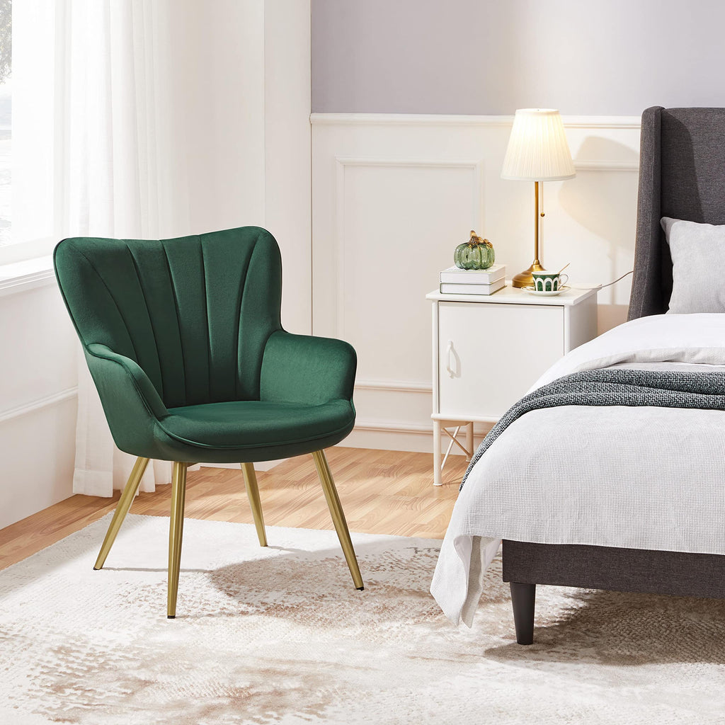 Green Upholstered Accent Chairs Set of 2 Z858281