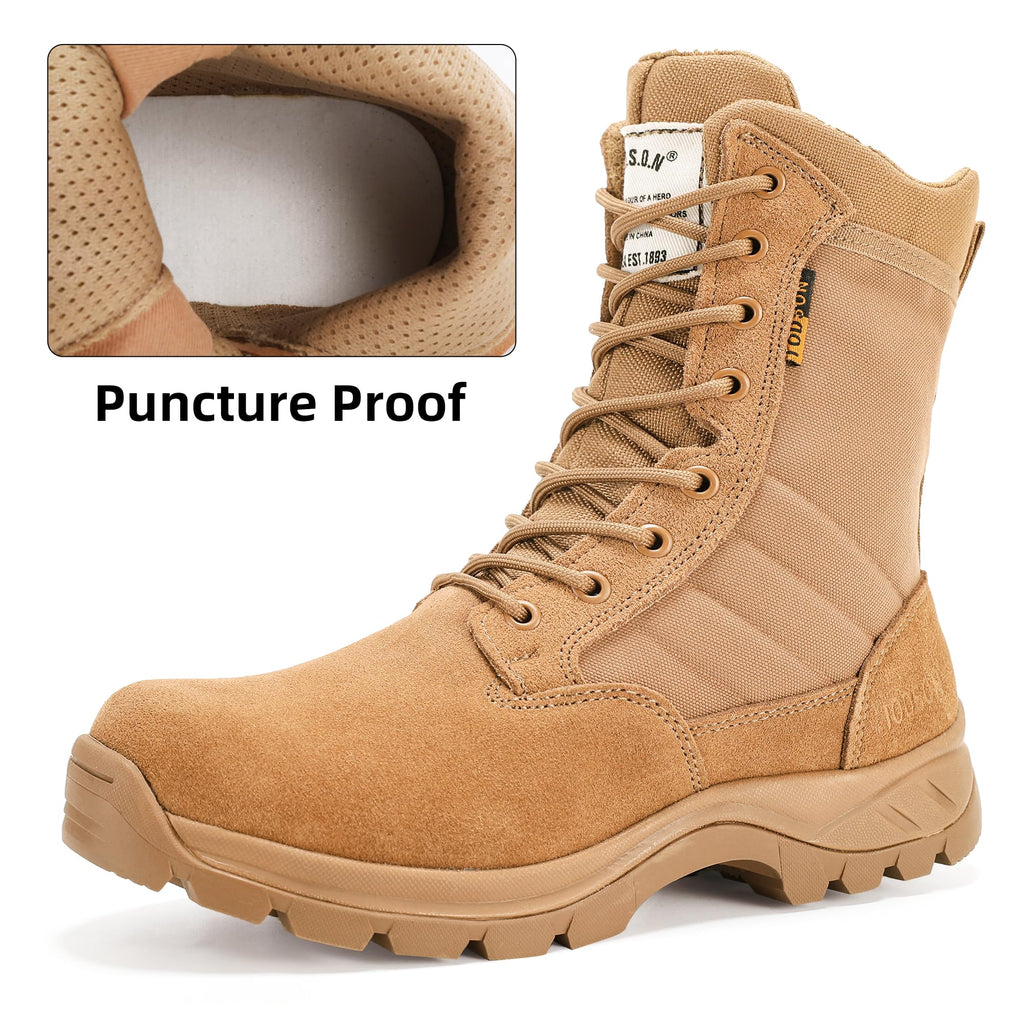 Men's 8 Inch Lightweight Tactical Work Boots K972