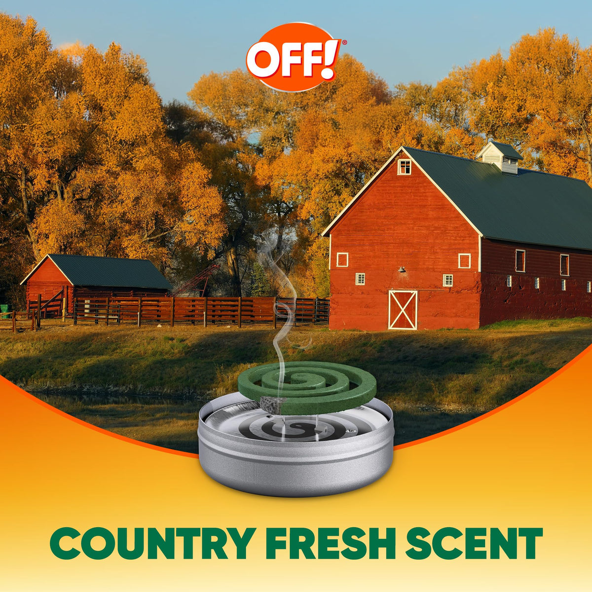 Outdoor Mosquito Repellent Coil Starter Pack Country Fresh Scent 3 Piece U142