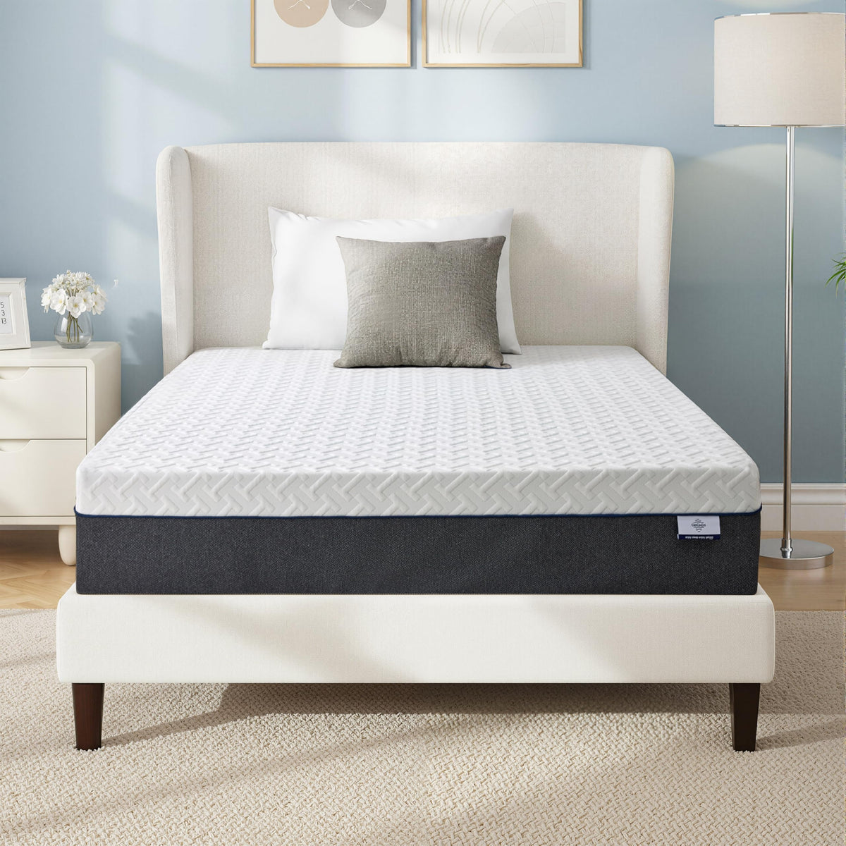 10 Inch Gel-Infused Green Tea Memory Foam Twin Mattress Q819