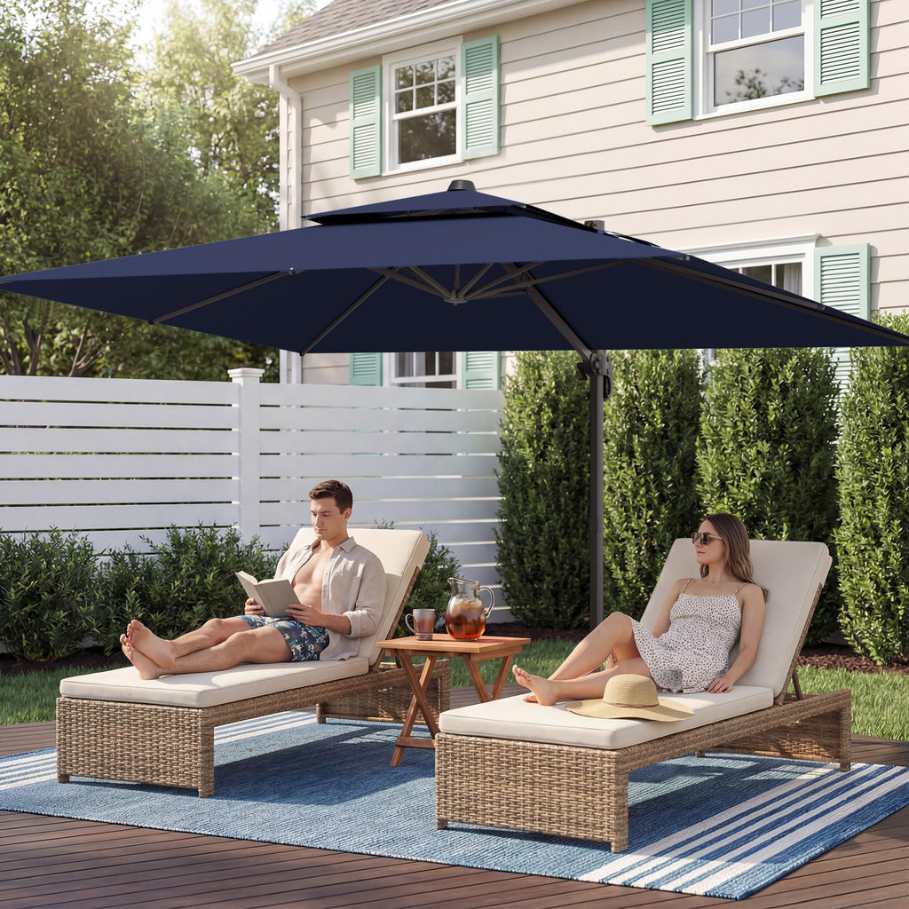 Cantilever Patio Umbrella with Base L94855