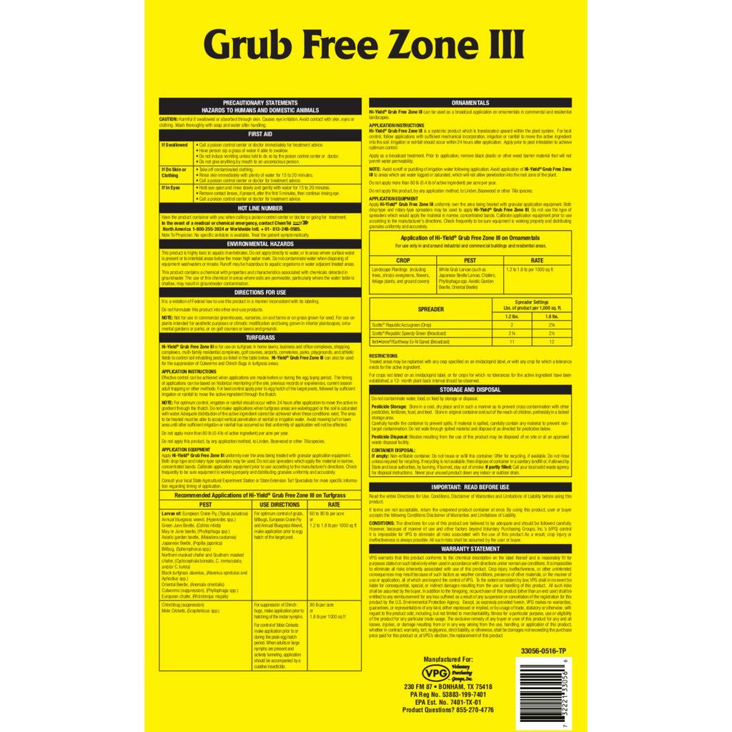 30 lbs Grub Control Q52464