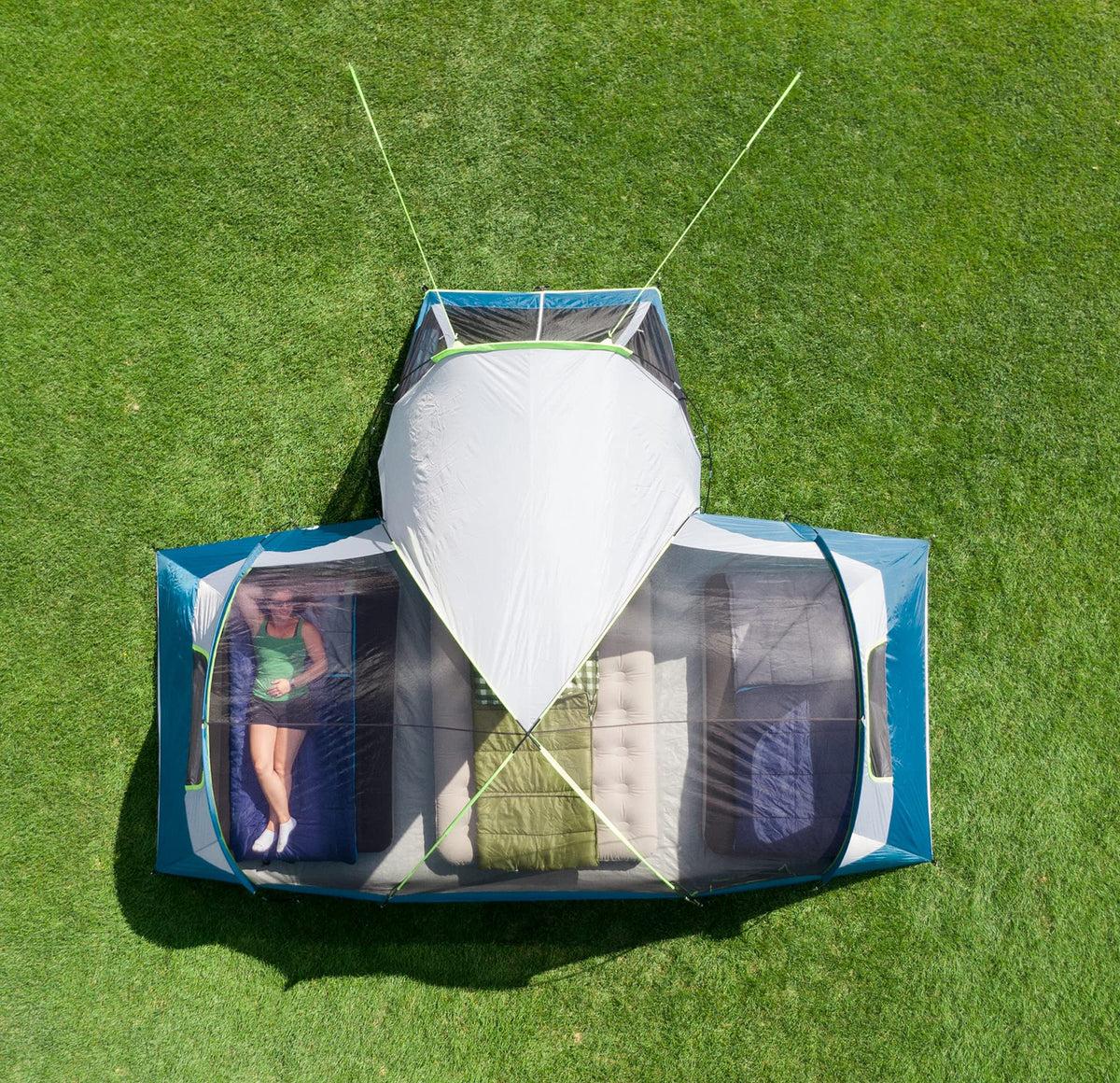10-Person Camping Dome Tent with Screen Porch R490952