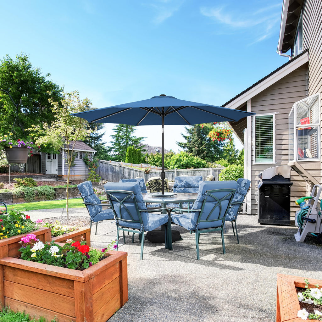 9 FT Patio Umbrella with Base I404