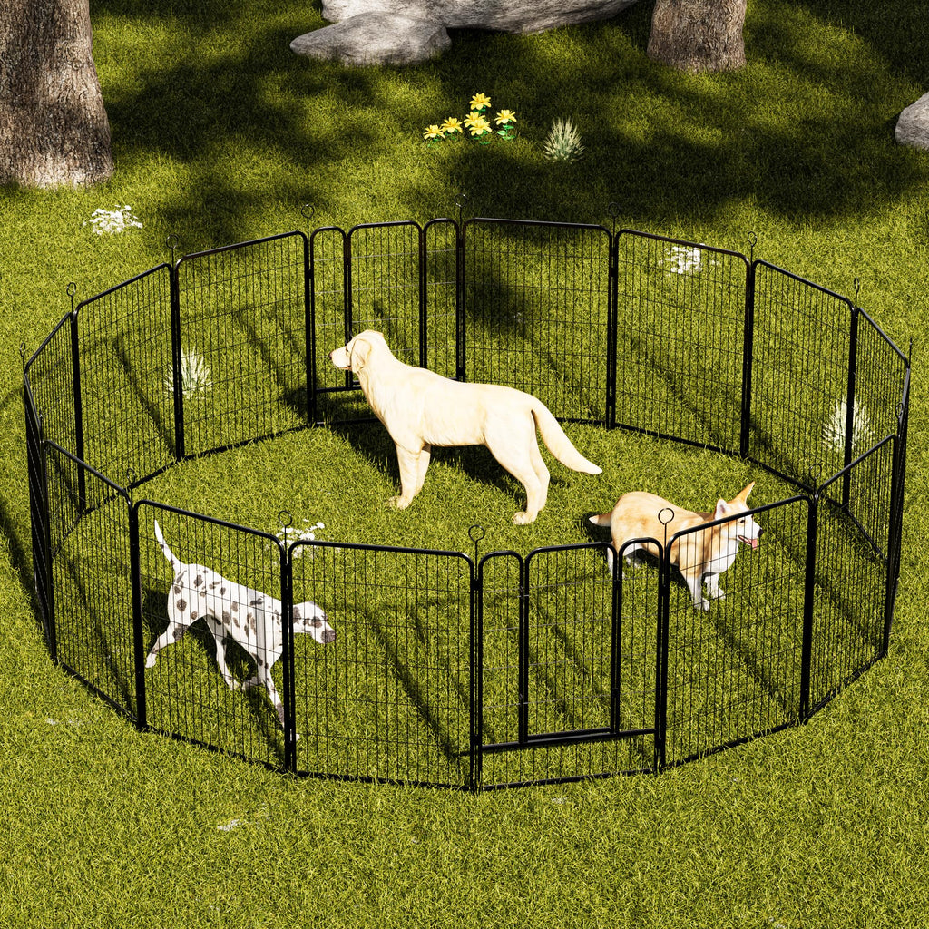 Heavy-Duty Iron Exercise-Pen System Portable Yard Camping Kennel Alternative V779