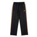 Needles Zebra Stripe Side Tape Track Pants Black Orange
